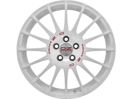 Alu kola OZ SUPERTURISMO WRC RACE WHITE RED LETTERING 7x16 4x100 ET42 68