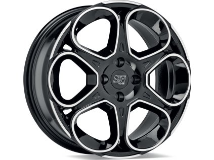 Alu kola MSW MSW 83 GLOSS BLACK FULL POLISHED 7,5x18 5x114,3 ET40 73