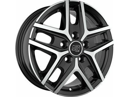 Alu kola MSW MSW 40 VAN GLOSS BLACK FULL POLISHED 6,5x16 5x118 ET48 71.1
