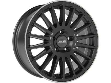 Alu kola OZ RALLY DESERT MATT BLACK SILVER LET. DIAMOND LIP 8x18 5x120 ET45 65.1