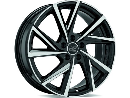 Alu kola MSW MSW 80-5 GLOSS BLACK FULL POLISHED 7,5x19 5x114,3 ET48 67.1