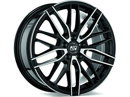 Alu kola MSW MSW 72 GLOSS BLACK FULL POLISHED 8x18 5x112 ET42 73