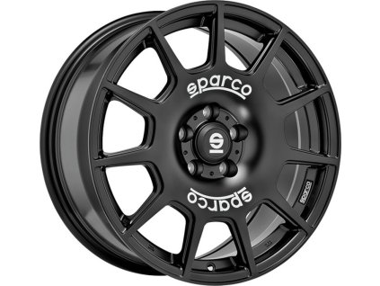 Alu kola SPARCO SPARCO TERRA MATT BLACK WHITE LETTERING 8x18 5x100 ET45 63.4