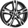 DBV Andorra II 7,0x17 5/100 ET45 schwarz glänzend, front poliert