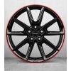 Borbet LX19 8x19 ET45 5x108 black glossy rim red