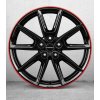 Borbet LX19 8x19 ET50 5x108 black glossy rim red