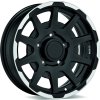 Alu kola SPARCO SPARCO DAKAR MATT BLACK LIP POLISHED+RIVETS 7,5x17 5x110 ET25 65.1