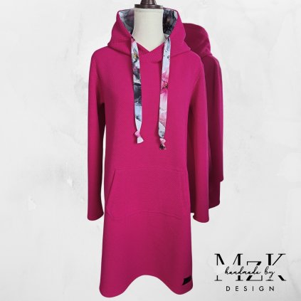 Mikina s 3D efektem - fuchsiová