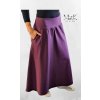 Dlouhá Áčková sukně - vínová