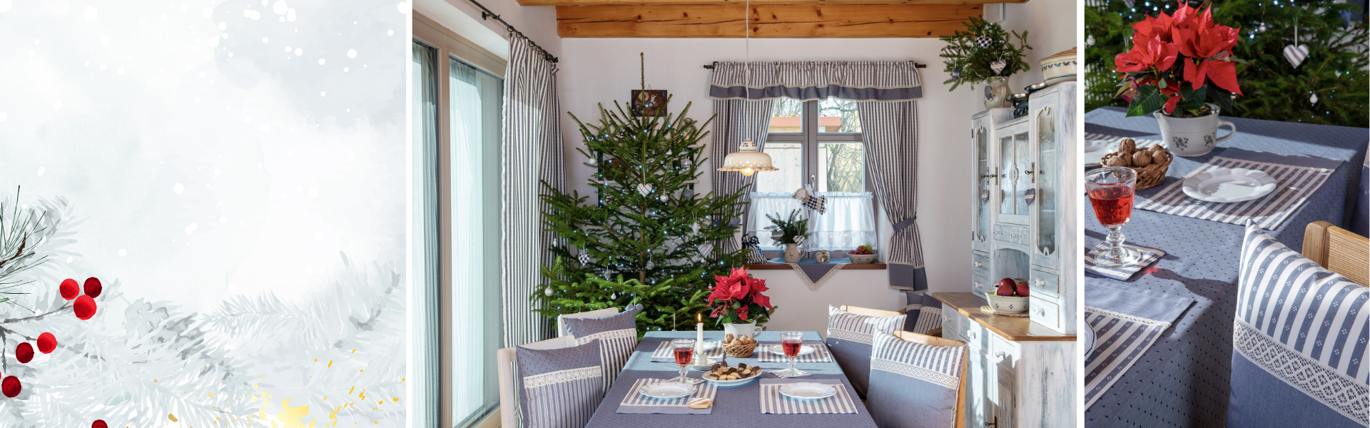 tmavě modré vánoce