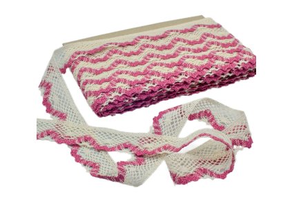 Krajka ruzova slonova kost 40mm DSC 0681