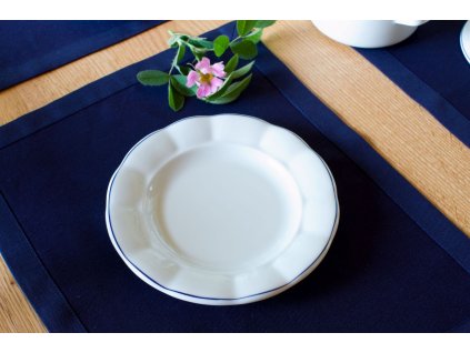 dezertni talirek bily porcelan silnostenny modra linka DSC 0196
