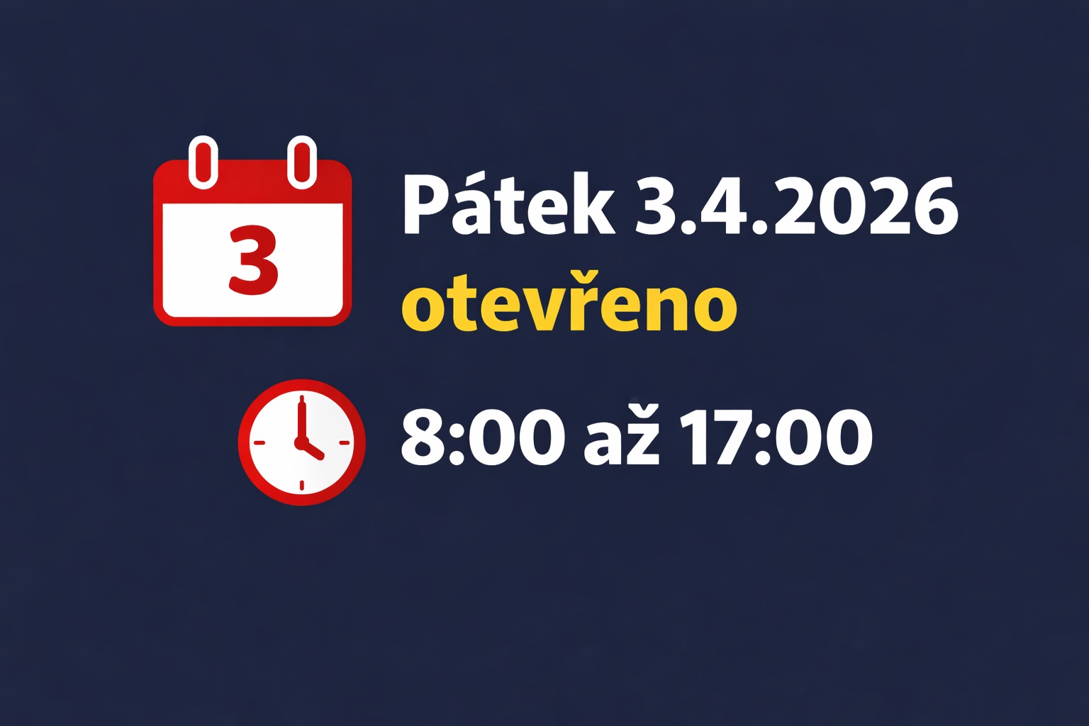 Pátek 3.4.2026