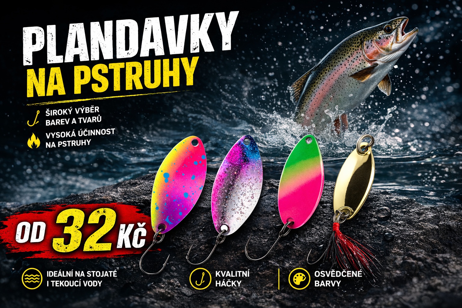 Plandavky na pstruhy