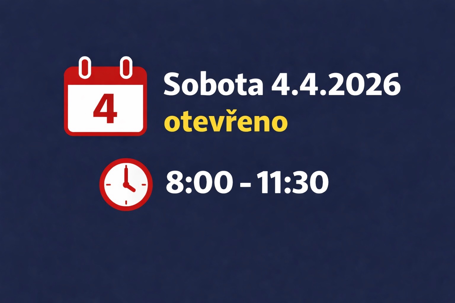 Sobota 4.4.2026