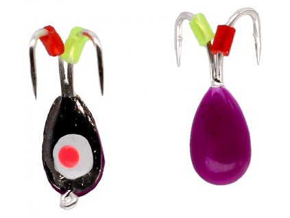 NÁSTRAHA - ICE BUG VEL. 4mm - FIALOVÁ /ČERNÝ - 4 ks