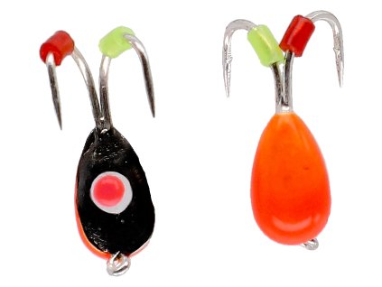 NÁSTRAHA - ICE BUG ORANŽOVY VEL. 4mm - ČERNÉ - 4 ks