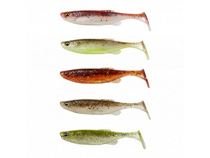 FAT MINNOW T-TAIL 13CM 20G CLEARWATER MIX 5PCS