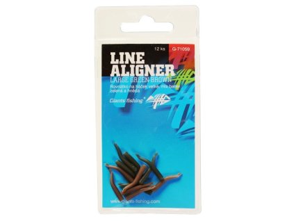Giants fishing Rovnátka na háček Line Aligner-Large Green-Brown/12pc