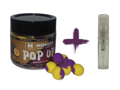 Mimóza TwoTone Fluo Pop up + Esence Švestka 15 mm 50 g