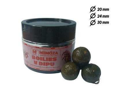 Mimóza Dipované boilies Monstercrab Průměr: 30 mm balení 500 ml