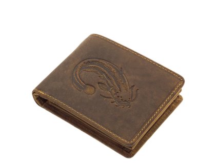 Rybářská peněženka Green Deed vzor Sumec 4 hnědá