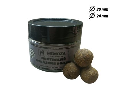 Mimóza Neutrálně vyvážené boilies Monsterfish Průměr: 20 mm balení 250 ml