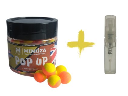 Mimóza TwoTone Fluo Pop up + Esence Scopex 15 mm 50 g