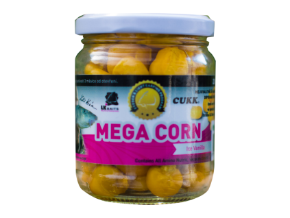 LK Baits obří kukuřice Mega Corn Ice Vanilla 220ml
