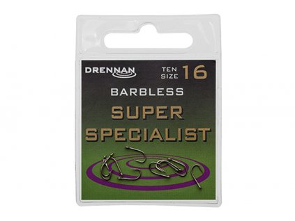 Drennan háčky bez protihrotu Super Specialist Barbless vel. 14