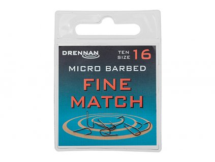 Drennan háčky Fine Match vel. 16