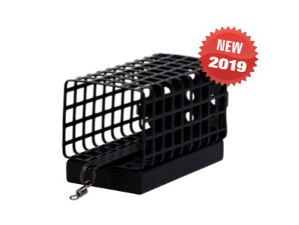 Hranaté feederové krmítko se dnem (25x30x57) 100g - Černé - 10 ks