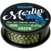 Kryston pletené šňůrky - Merlin fast sinking braid zelený 15lb 20m