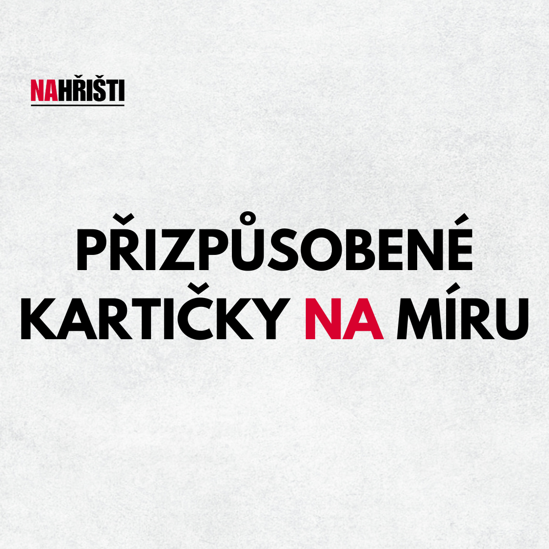 Přizpůsobené kartičky na míru – váš tým, vaše barvy, váš styl