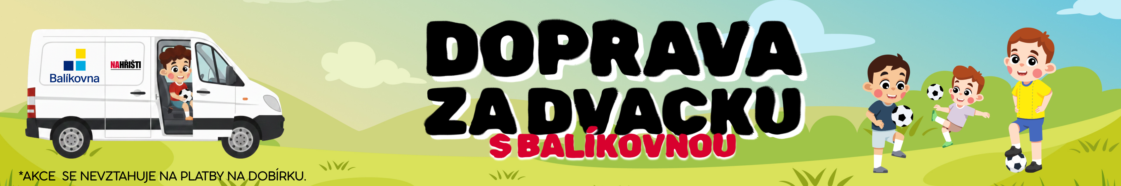 Akční nabídka doprava za 20 Kč na e-shopu na-hristi.cz platná po celý únor.