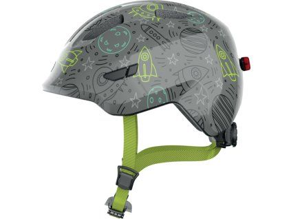 Dětská helma Abus Smiley 3.0 LED grey space (Velikost S)