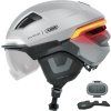 Cyklistická helma Abus HYP-E BL.ACE gleam silver (Velikost S)
