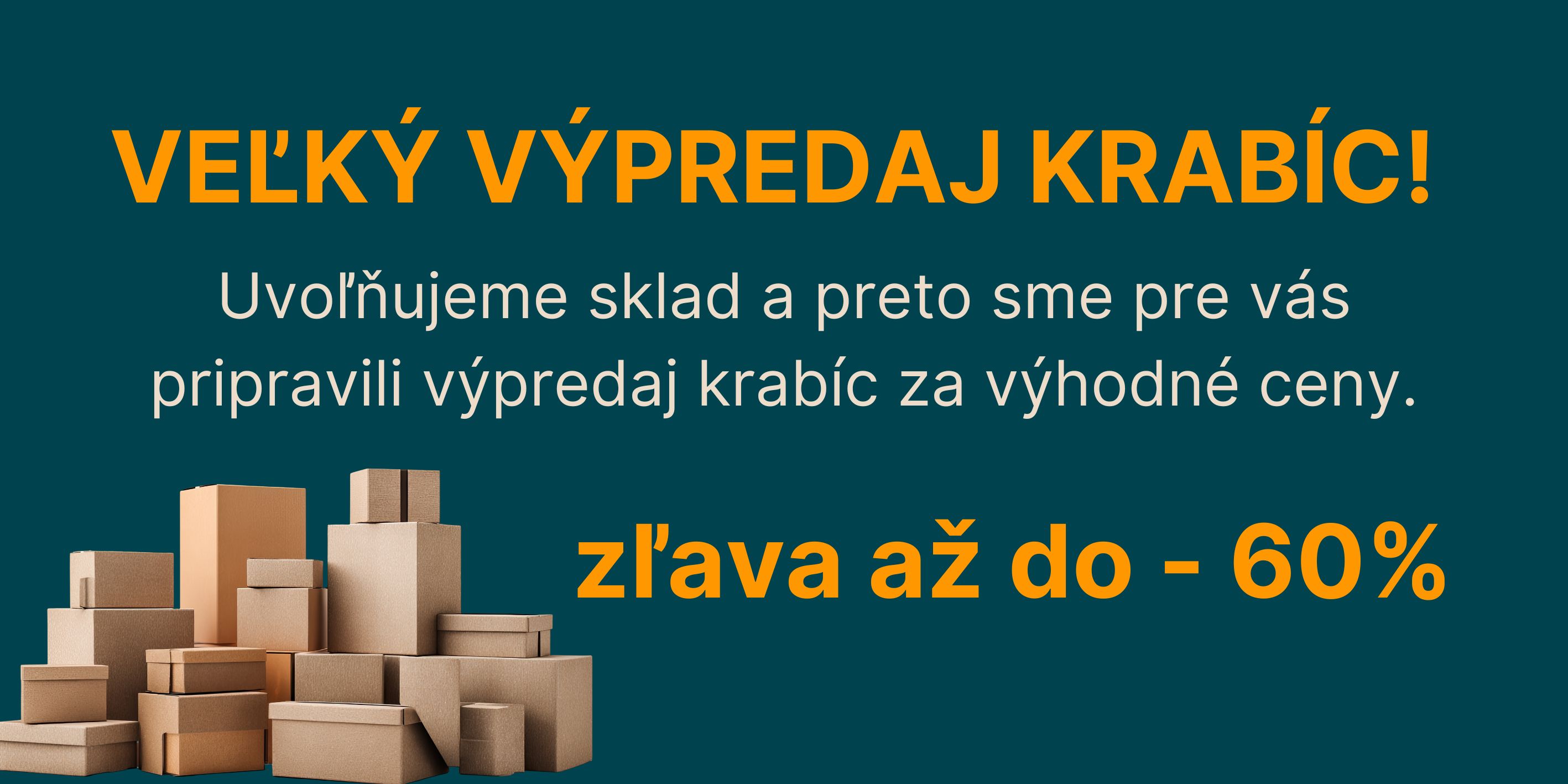 Výpredaj krabíc