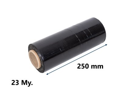 streč čierna 25 cm