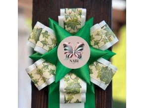 Dekorační kokarda „Břečťanová elegance“