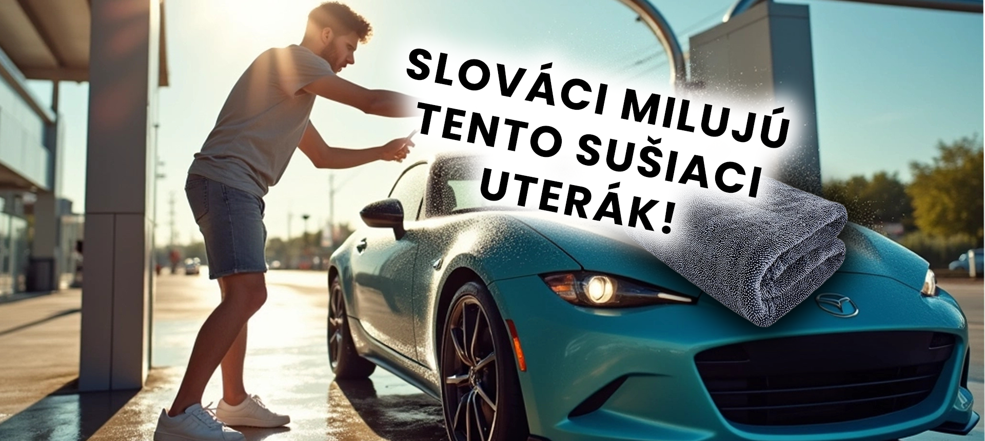 sušiaci uterák na auto