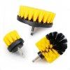 Čistiace kefy na vŕtačku v sade 3 kusov
