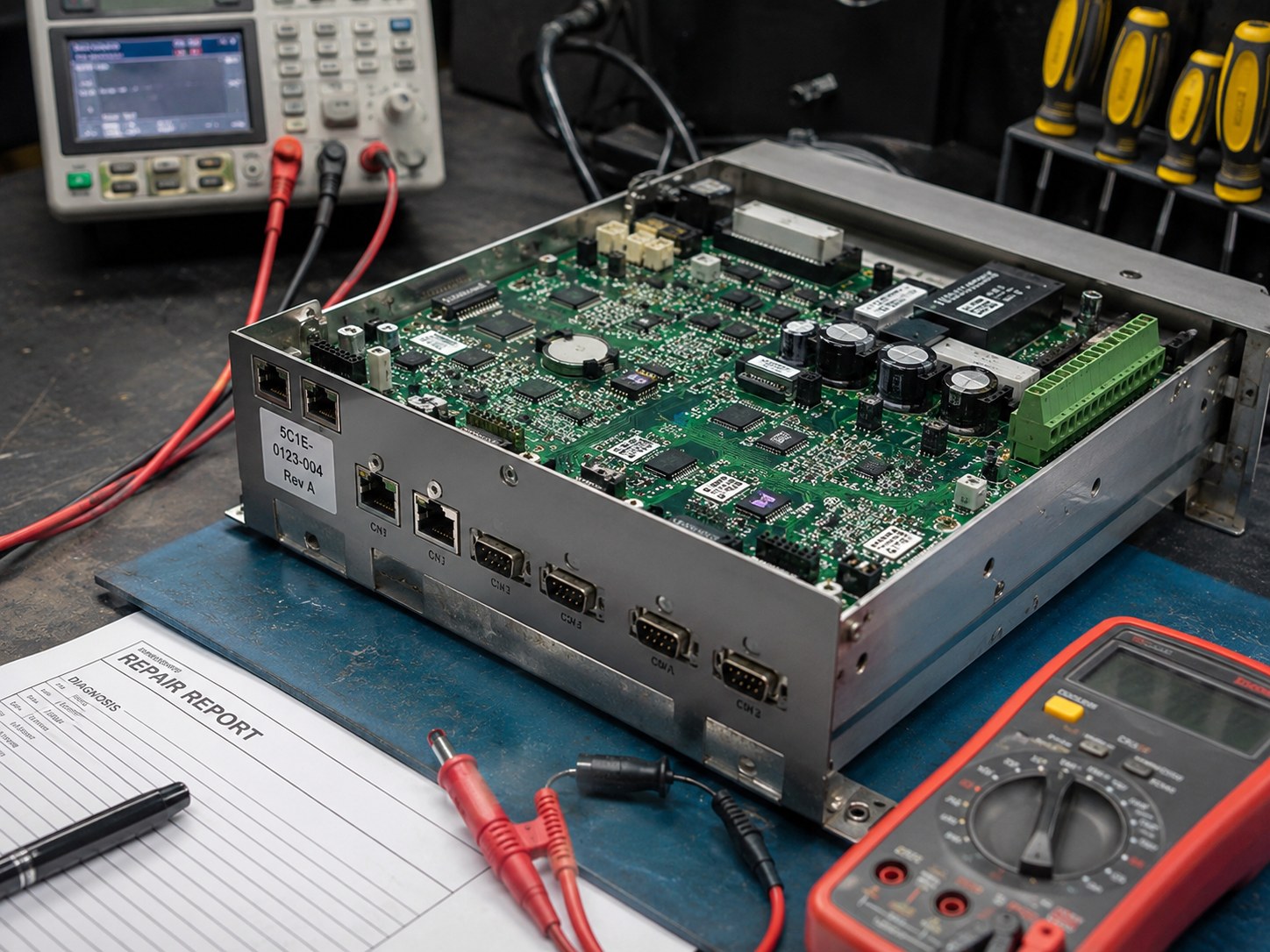 Diagnostika průmyslového elektronického modulu