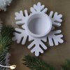 Vánoční svícen ve tvaru sněhové vločky
