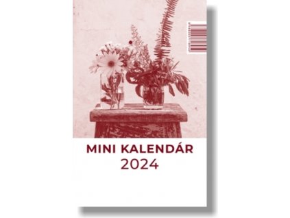Mini kalendár 2024 (stolový) červený
