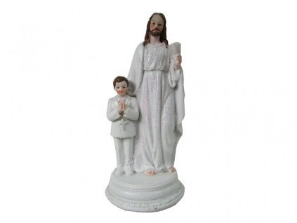 Ježíš s chlapcom - 14 cm