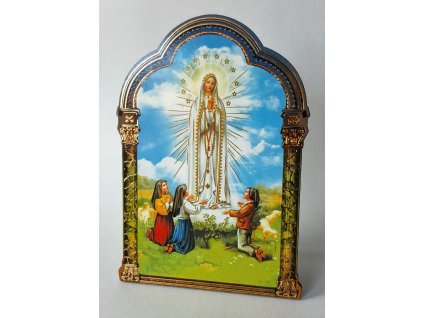 Panna Mária Fatimská - obraz stojaci 11,5 x 8 cm