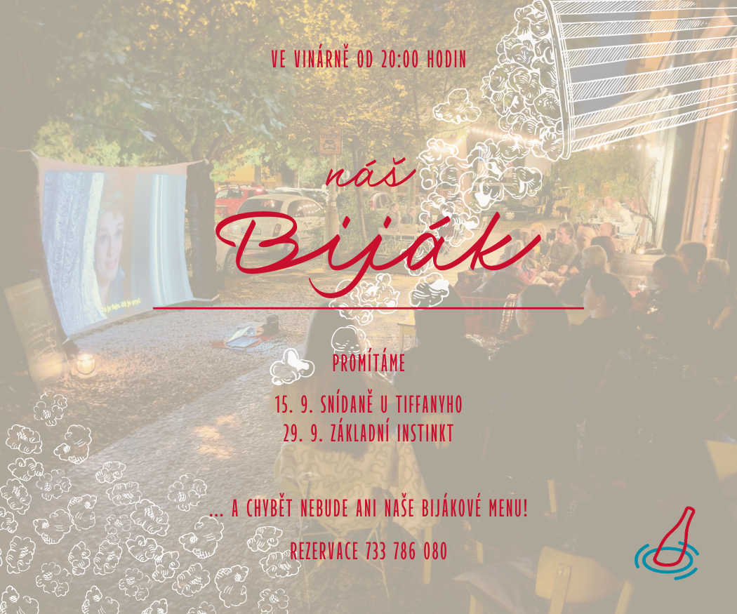 Náš biják ve vinárně - 15. a 29. 9. – Bubeneč