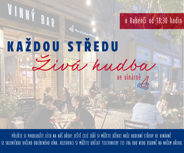 Živá hudba ve vinárně - Bubeneč - každou středu