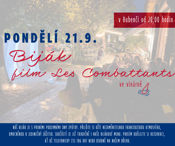 Biják - film Les Combattants - 21/9 pondělí - Bubeneč